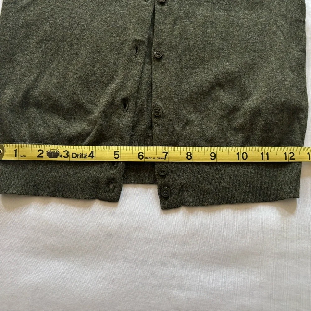 J. Crew Women's Dark Green Cardigan - Picture 7 of 9
